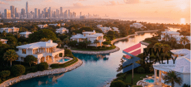 Luxury properties in a coastal area